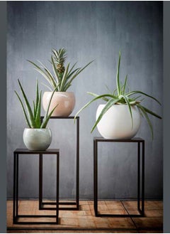 Edelman Quinty side table black - l25xw25xh60cm - EDEL-1079726 - SUNCOAST- Indoor / Outdoor SIDE TABLE/GARDEN TABLE/BALCONY TABLE  - Image 2