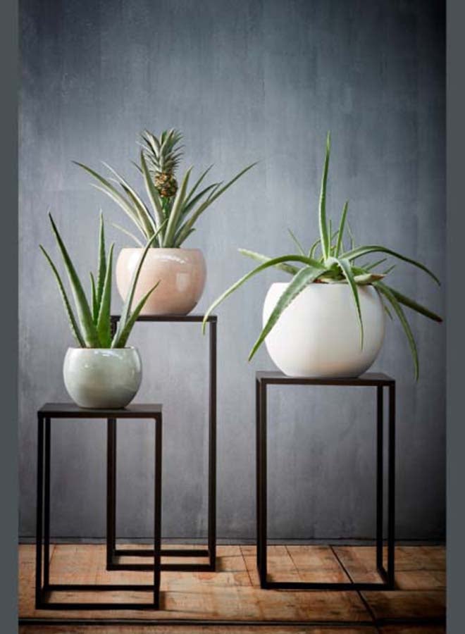 Edelman Quinty side table black - l25xw25xh60cm - EDEL-1079726 - SUNCOAST- Indoor / Outdoor SIDE TABLE/GARDEN TABLE/BALCONY TABLE - Image 2