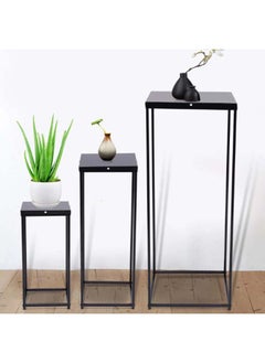 Edelman Quinty side table black - l25xw25xh60cm - EDEL-1079726 - SUNCOAST- Indoor / Outdoor SIDE TABLE/GARDEN TABLE/BALCONY TABLE  - Image 4