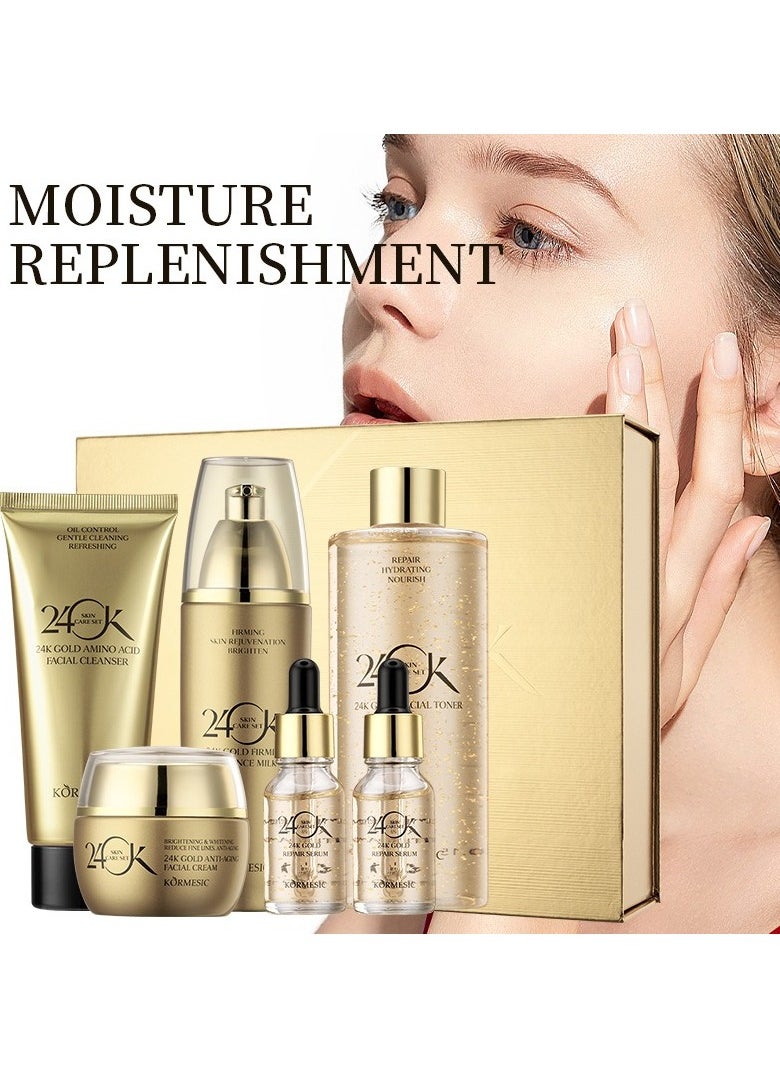 Kormesic 24K Gold Skincare Set  Gentle Cleansing, Deep Nourishment & Radiant Skin  - Image 2