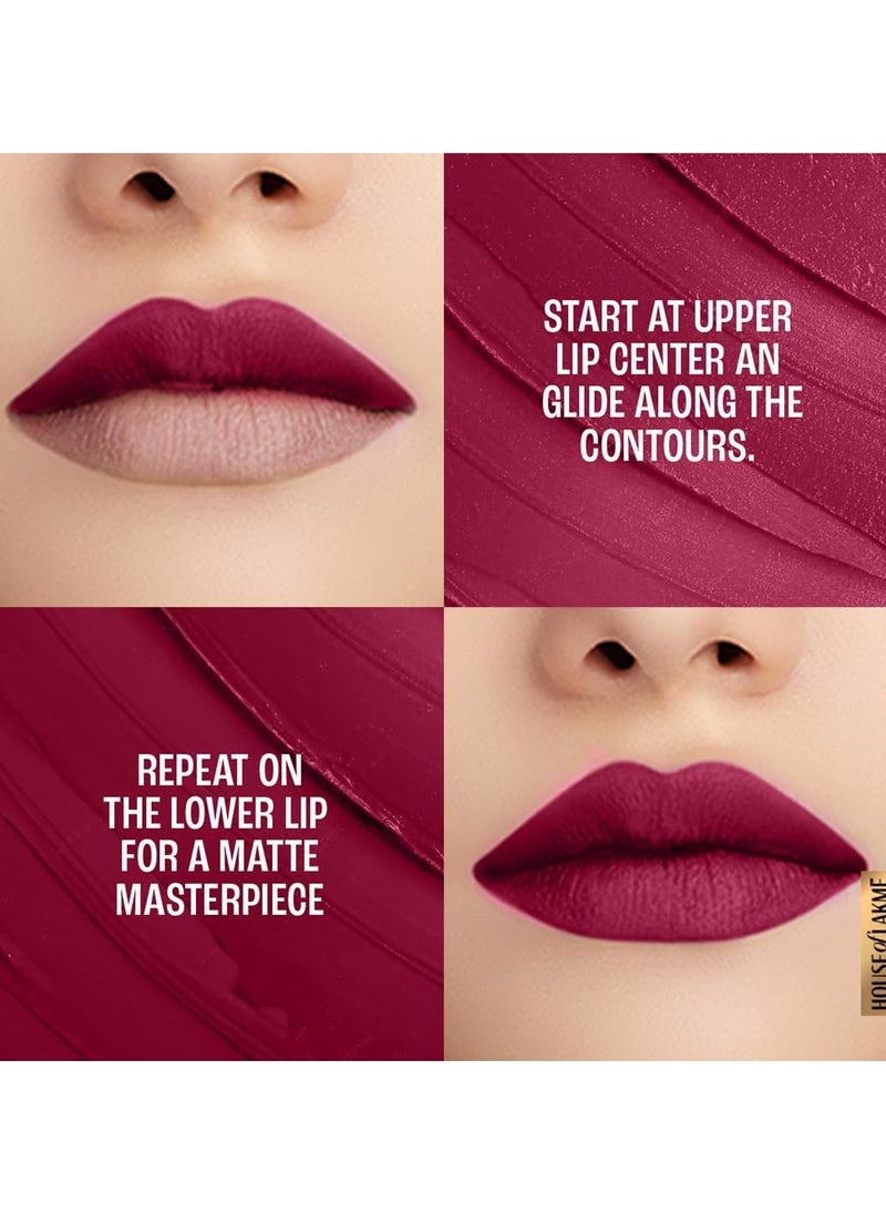 LAKME Lipstick Red Velvet Matte  - Image 5