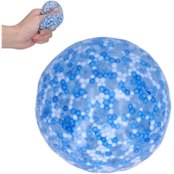 Cryfokt Stress Relief Squeeze Ball Tear Resistant Decompression Toy for Children Above 3 Years Old (Blue) - Image 1