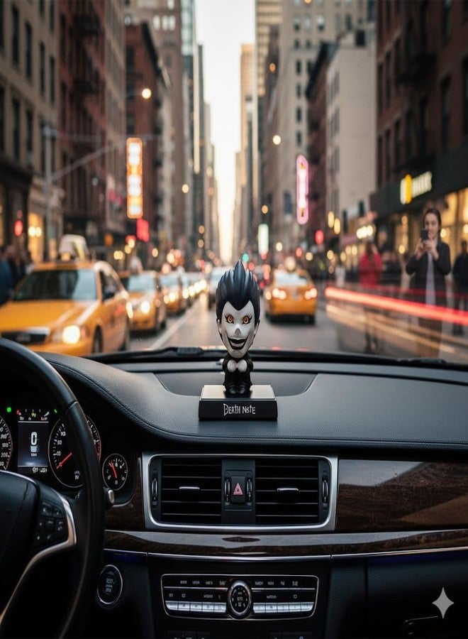 Abelestore Ryuk Bobble Head for Death Anime Note Car Dashboard with Mobile Holder Action Figure Toys Collectible Bobblehead Showpiece for Office Desk Toy for Kids and Adults Multicolor - Image 3