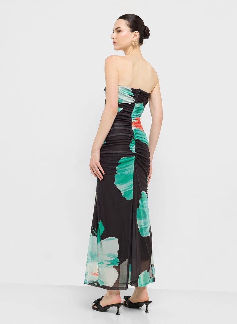 جينجر فستان مزين بالزهور بكسرات - Image 2