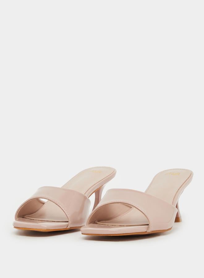 Styli Styli Solid Open Toe Stiletto Heel Sandals  - Image 2