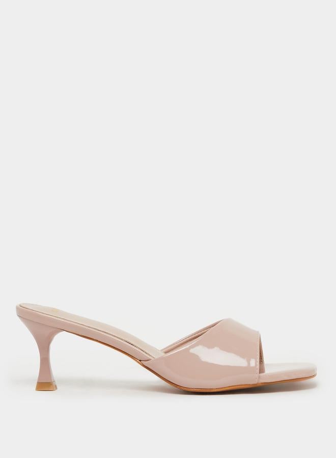 Styli Styli Solid Open Toe Stiletto Heel Sandals  - Image 1