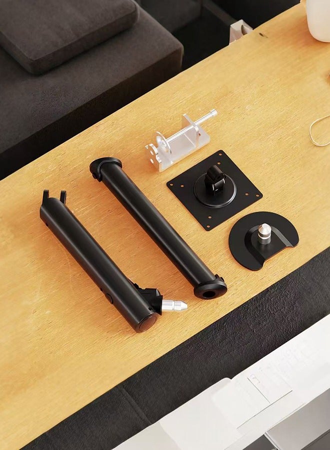 XiuWoo Full Motion Monitor Stand,Tilt Swivel Single Monitor Arm Mount For 15-32 Inch Screen With Desk C-Clamp And Grommet Option  - Image 5