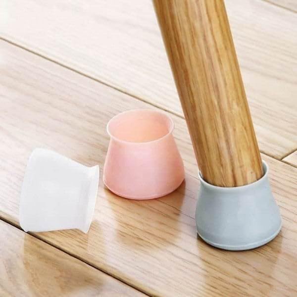 PORMONO Silicone Anti Slip Chair Leg Cover with PAD 20 PIC - Image 3