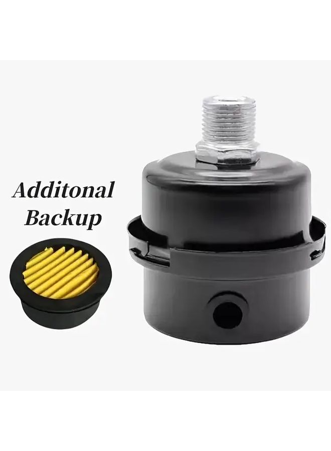3 8 Silencer Filter Metal Air Compressor Intake Noise Muffler - Image 5