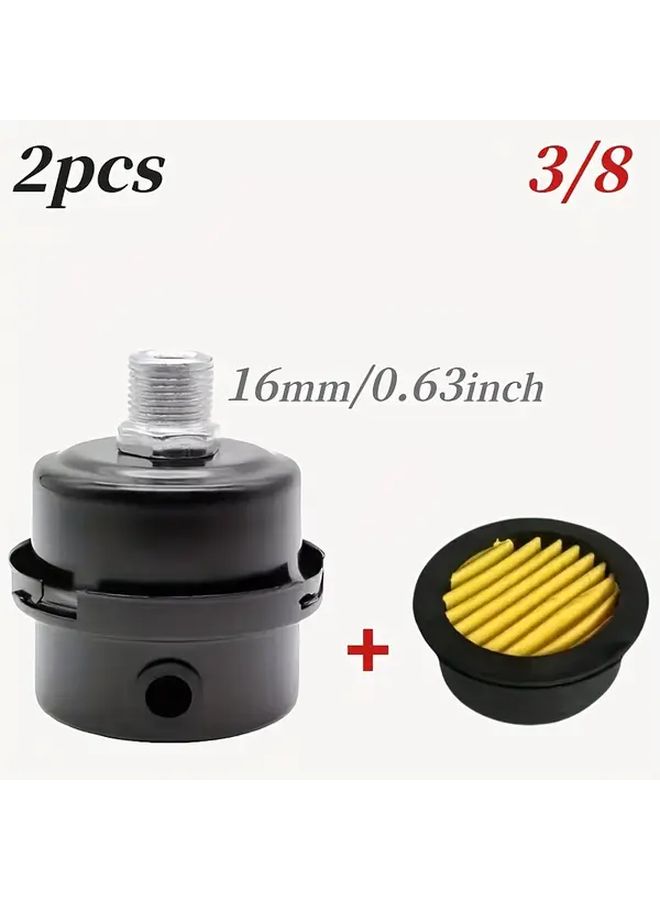 3 8 Silencer Filter Metal Air Compressor Intake Noise Muffler - Image 4