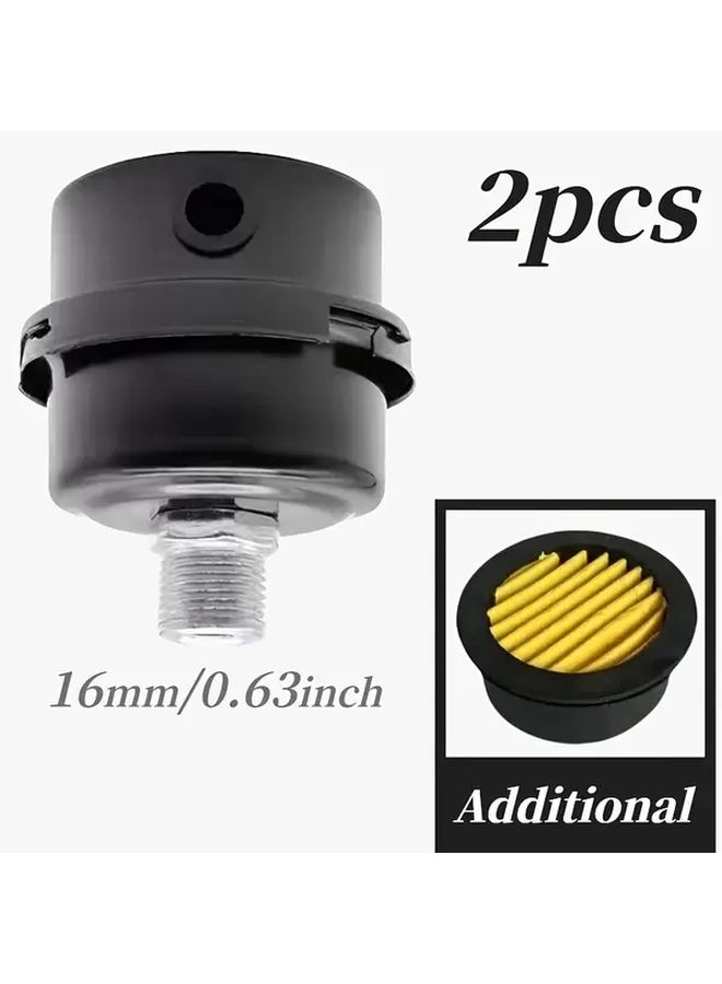 3 8 Silencer Filter Metal Air Compressor Intake Noise Muffler - Image 3