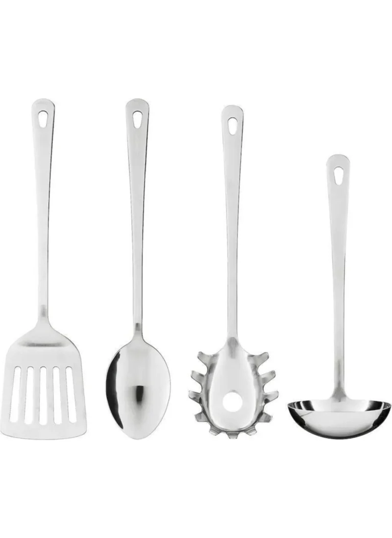 أيكيا Grunka Kitchenware Serving Set 4 Piece Ladle Spoon Spatula Stainless Steel