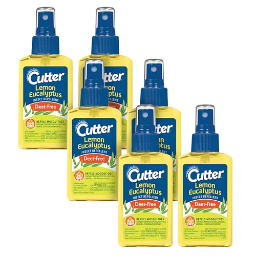 Cutter Lemon Eucalyptus Insect Repellent 4 Ounces, DEET-Free Pump Spray, 6 Pack - Image 1