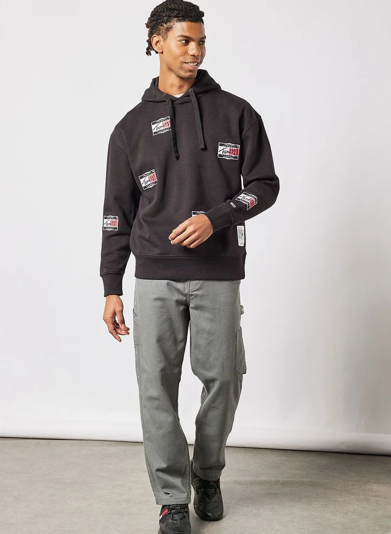 TOMMY JEANS Logo Relaxed Hoodie
