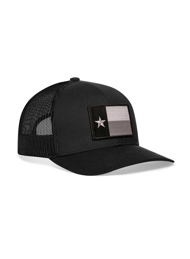 Haka Texas Flag Hat – Texas Trucker Hat Baseball Cap Snapback Golf Hat (Black/Grey) - Image 1