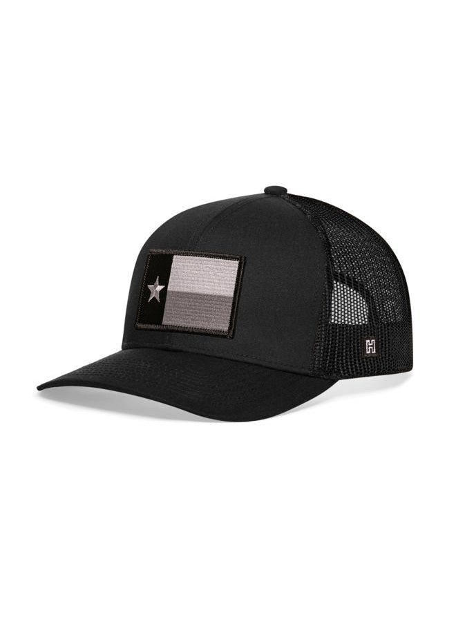 Haka Texas Flag Hat – Texas Trucker Hat Baseball Cap Snapback Golf Hat (Black/Grey) - Image 2