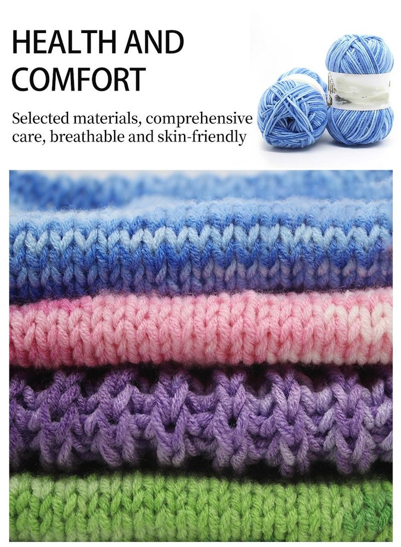 خيط صوف للحياكة اليدوية أزرق(2 قطعة) - Image 4