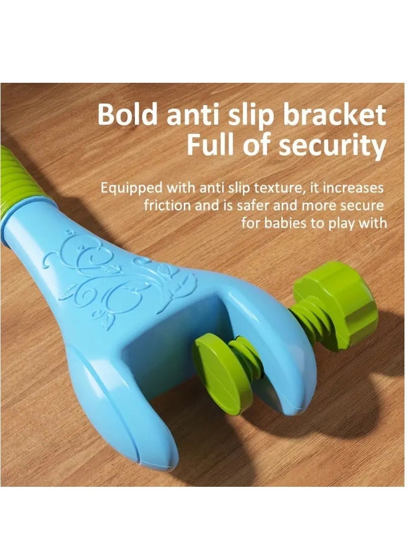 سرير أطفال متنقل موسيقي مع موسيقى وأضواء، وظيفة توقيت، عرض، خشخيشة وصندوق موسيقى للأطفال الرضع من الأولاد والبنات الصغار (وردي) - Image 4