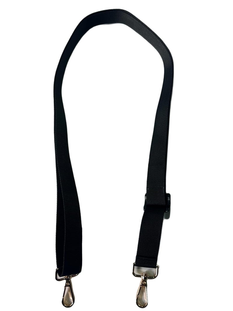 BASRI Durable Wide Strap, Bag Shoulder Strap, Adjustable Bag Shoulder Strap, Single-Shoulder Bag, Women's Crossbody Bag, Nylon Strap, Replacement Strap (Black, 3/4 INCH) - Image 2