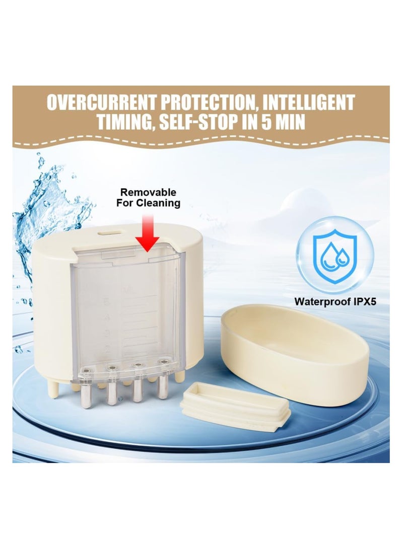 SOLARAE 2 in 1 Electric Scalp Massage and Hair Oil Applicator Bottle, Portable Head Massager Scalp, for Hair Growth, 3 Modes, Scalp Oil Applicator, Hair Oiling Dispenser, with Roller Ball for Hair Treatment - Image 5