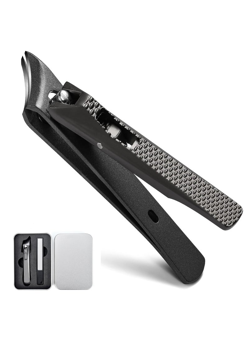 Excefore Angled Nail Clippers, Nail Clippers for Thick Nails Cutter for Ingrown Manicure Set, Slant Curved Blade Nail Cutters Ingrown Nail Pain Relief Tool For Podiatrists Toenail Slant Nail Cutter  - Image 1