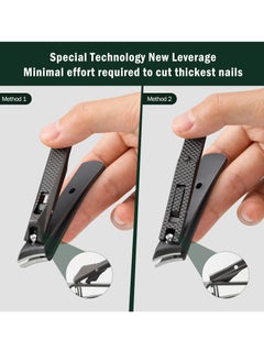 Excefore Angled Nail Clippers, Nail Clippers for Thick Nails Cutter for Ingrown Manicure Set, Slant Curved Blade Nail Cutters Ingrown Nail Pain Relief Tool For Podiatrists Toenail Slant Nail Cutter  - Image 5