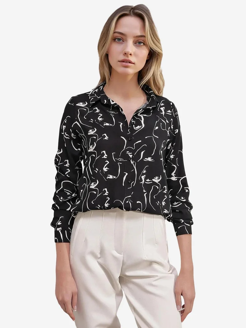 BIG DART BDART Patterned Long Sleeve Shirt