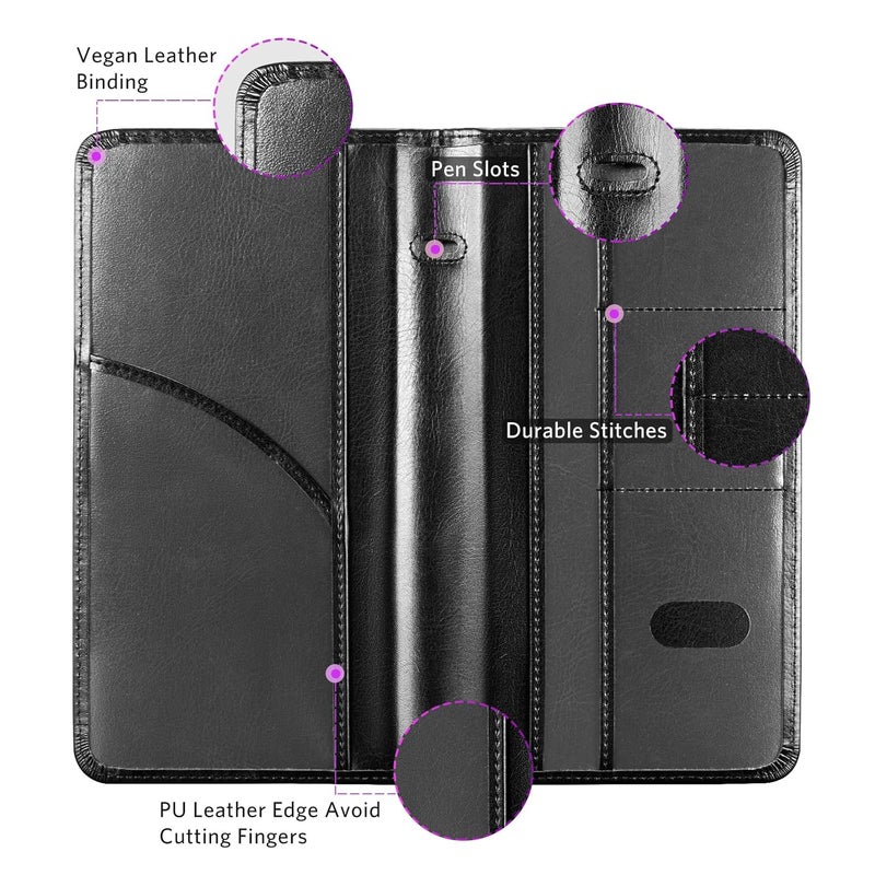 CoBak Car Registration and Insurance Holder - Vehicle Glove Box Car Organizer,Auto Truck Comparment Accessories Case with Magnetic Closure for Driver License,Cards - Image 2