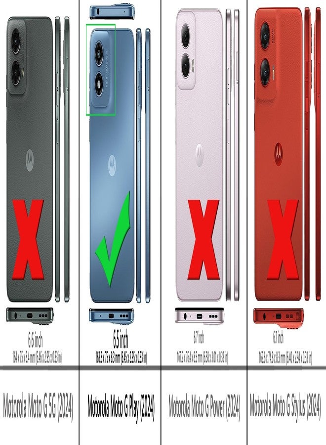أوسوفر جراب شفاف لهاتف Moto G Play 2024: مزود بواقي شاشة من قطعتين، زوايا معززة، مصنوع من مادة TPU المرنة الماصة للصدمات، متوافق مع هاتف Motorola Moto G Play 4G 2024 - شفاف - Image 2
