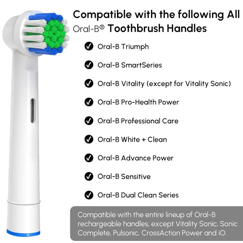 Replacement Toothbrush Heads Compatible with Oral-B Braun - 4 Pack - Image 2