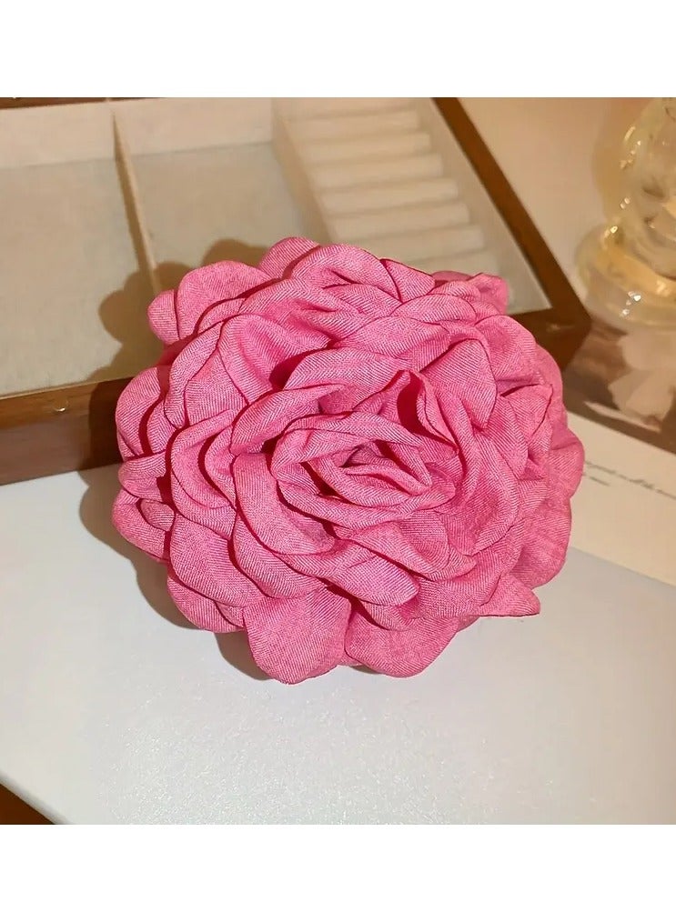 Rozino Big Rose Hair Clips Claw Clips Hair Accessories For Girls - Image 5