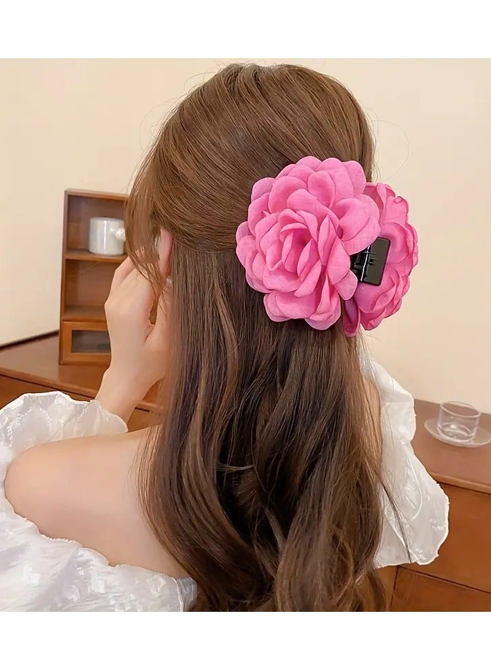 Rozino Big Rose Hair Clips Claw Clips Hair Accessories For Girls - Image 1