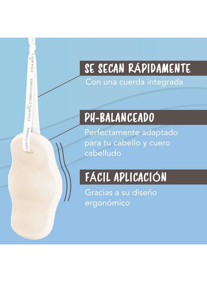 FOAMIE Conditioner Bar Shake Your Coconut Hair Conditioner Bar For Damaged Hair With Allnatural Ecofriendly Ingredients Plastic Free Cruelty Free Vegan Conditioner Bar For All Hair Types - Image 5