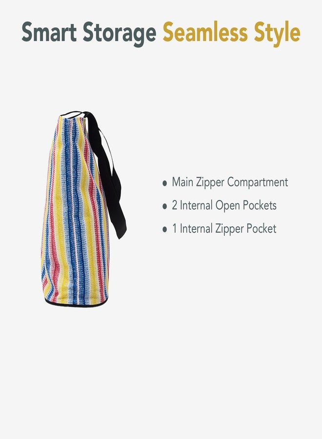 Handy Tote Bag Casual Work Shoulder Handbags | Multi-Purpose Bag Made of Recycled Material | Large Capacity | Shopping Bag for Office, College & Daily Use (Multicolor) - Image 4
