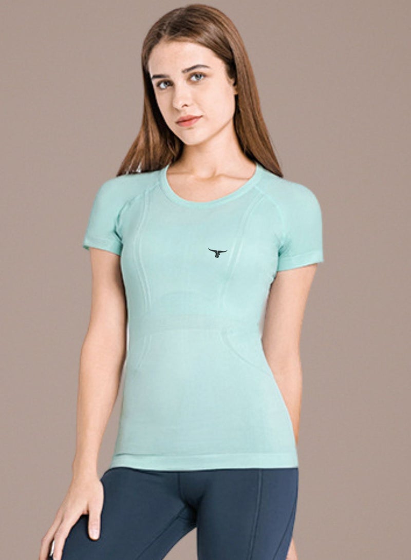 THUGFIT Vortex Tee Ladies T-shirt - Green - Image 1