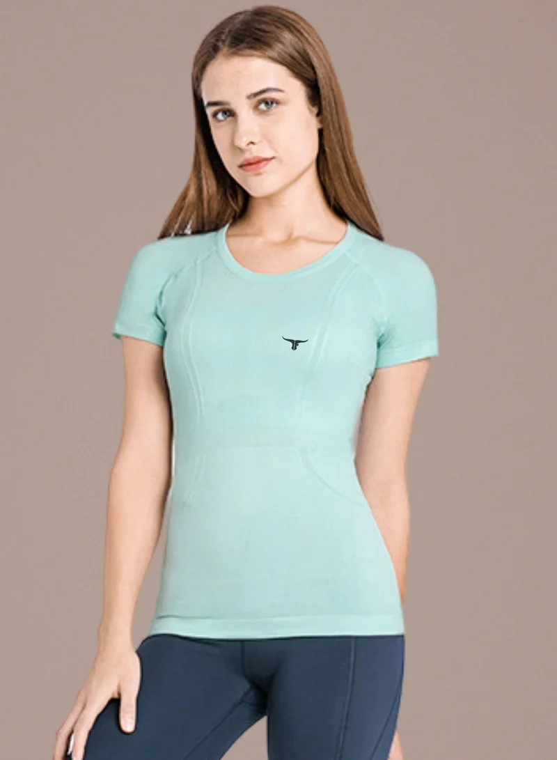 THUGFIT Vortex Tee Ladies T-shirt - blue