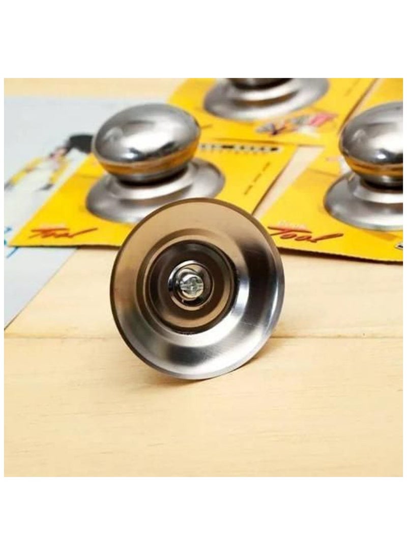 Stainless steel Pot Lid Handle For Kitchen Silver 2 pcs - Image 2