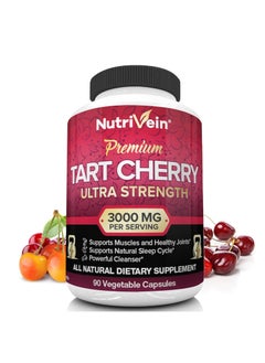 Nutrivein Tart Cherry Ultra Strength 3000 mg 90 Veg Capsules