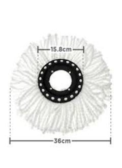Generic 360-degree rotating mop to make surfaces and floors drier and cleaner, washable (4 pieces)  - Image 4