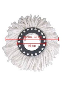 Generic 360-degree rotating mop to make surfaces and floors drier and cleaner, washable (4 pieces)  - Image 2