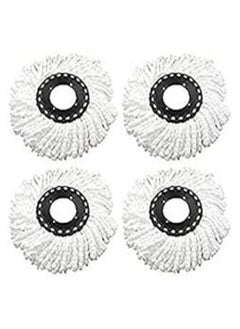 Generic 360-degree rotating mop to make surfaces and floors drier and cleaner, washable (4 pieces)  - Image 1