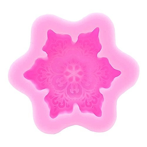 Monqui Snowflake Christmas Silicone Mold for Handmade Soap, Crafts, Candle, Chocolate, Muffins, Ice - Image 4