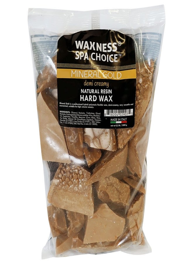 Waxness Spa Choice Mineral Gold Demi Creamy Hard Wax Beads 2.2 lb / 1 kg Pack of 2 - Image 3