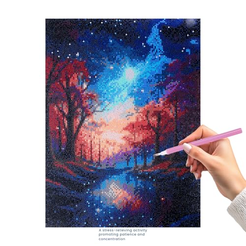 itsy-bitsy Itsy Bitsy DIY 5D Diamond Painting Kit Starry Sky 40 X 50 CM 1pc | Art & Craft, Creative, Fun & Activity Kit | Gift for Kids, Adults - Image 5