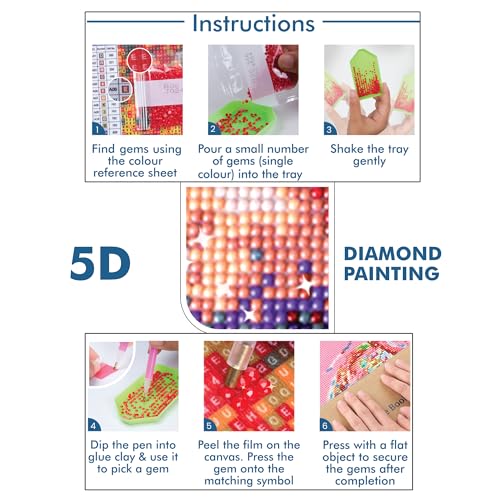 itsy-bitsy Itsy Bitsy DIY 5D Diamond Painting Kit Starry Sky 40 X 50 CM 1pc | Art & Craft, Creative, Fun & Activity Kit | Gift for Kids, Adults - Image 3