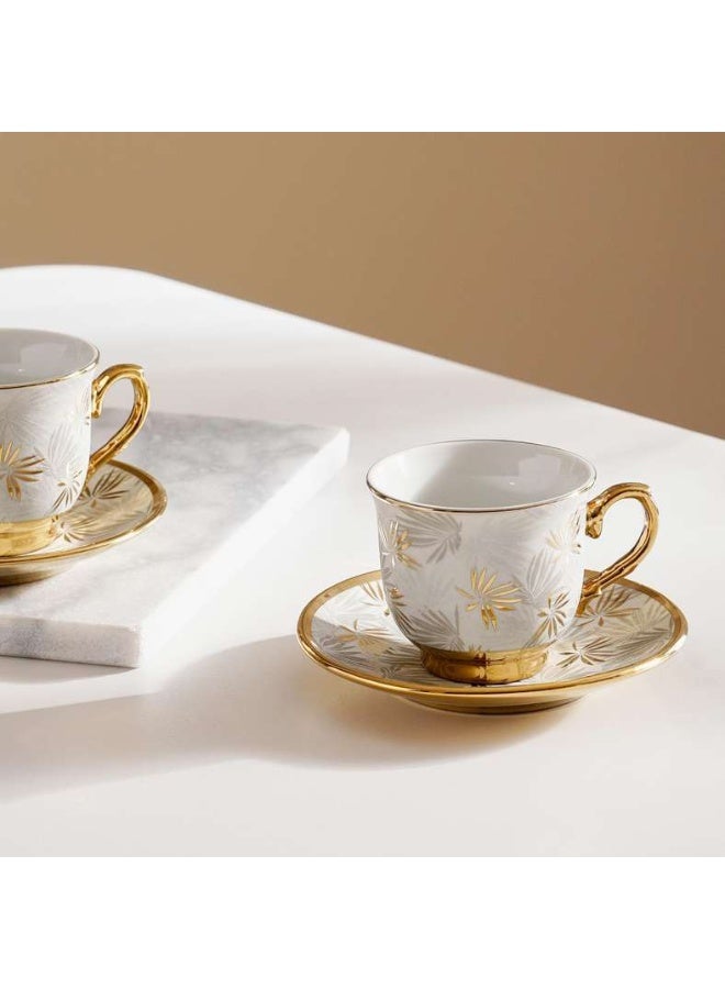 Pan Home 12-Piece Espresso Cup Set - White Gold - Image 2