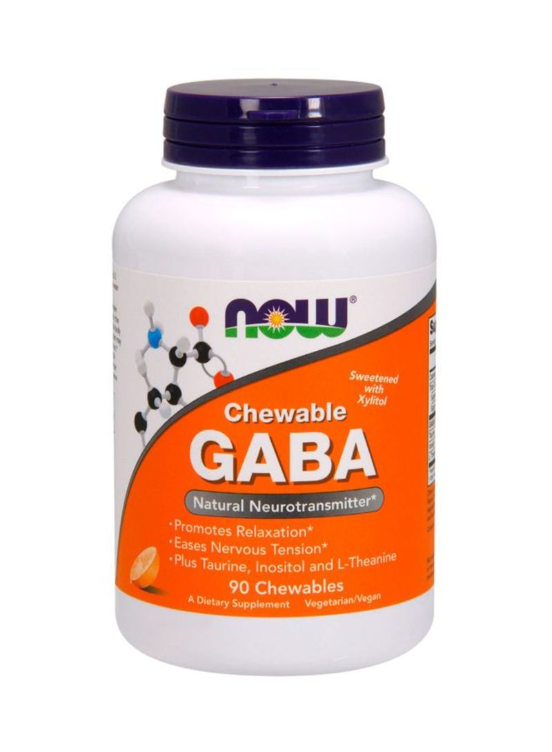 Chewable Gaba Natural Dietary Supplement - 90 Chewables