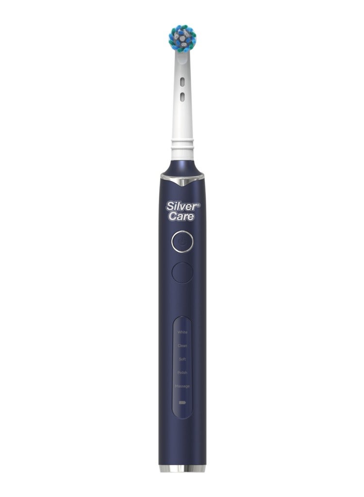 Silver Care Puro Rotating Electric Toothbrush for Adults – 3 Rechargeable Head, Deep Cleaning, 360° Rotation, Soft Bristles, Smart Timer, Waterproof Electric Toothbrush for Sensitive Teeth - Image 2