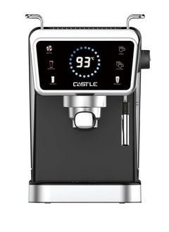 Castle Coffee Maker, 1350 Watt, Black-CMD1370, Turkish Stainless Steel