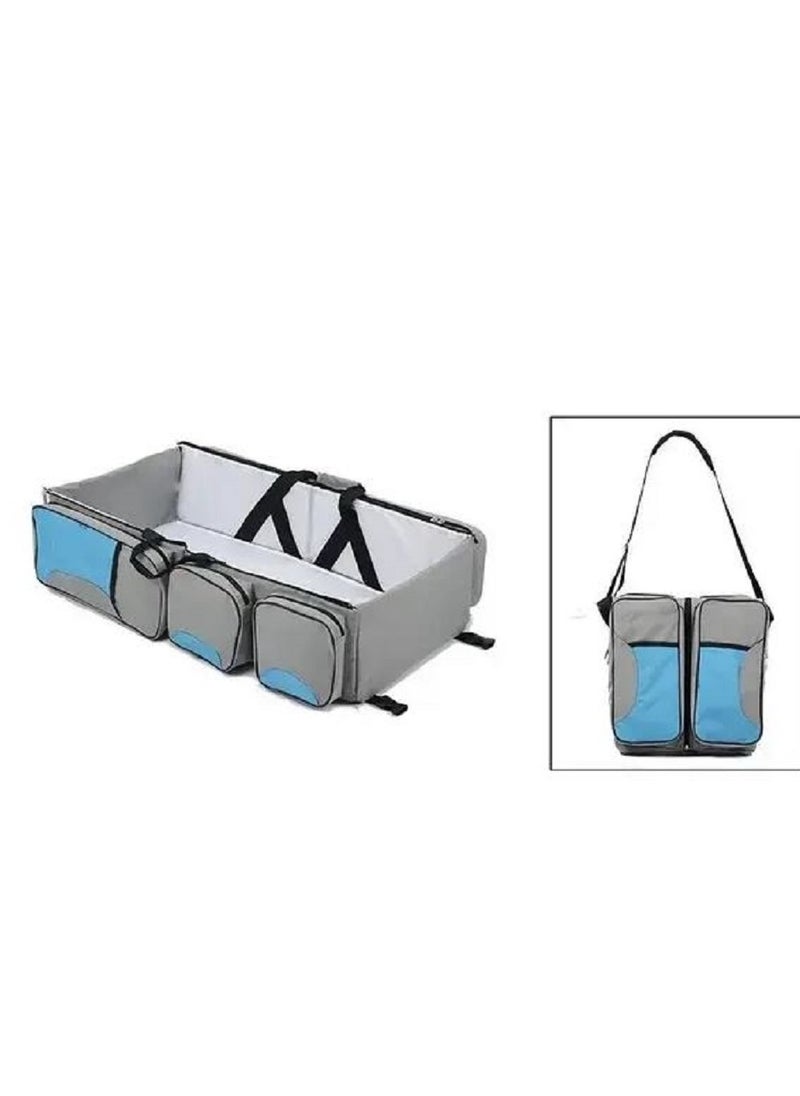 Travel bag and baby cradle at the same time Multi-functional Multi-function baby diaper bag - travel crib. Diaper bag and travel crib